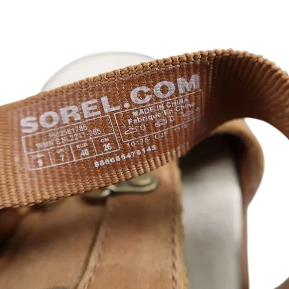 Sorel Shoes Women 9 Sandal Gladiator Fashion Comfort Leather Torpeda Carly Brown